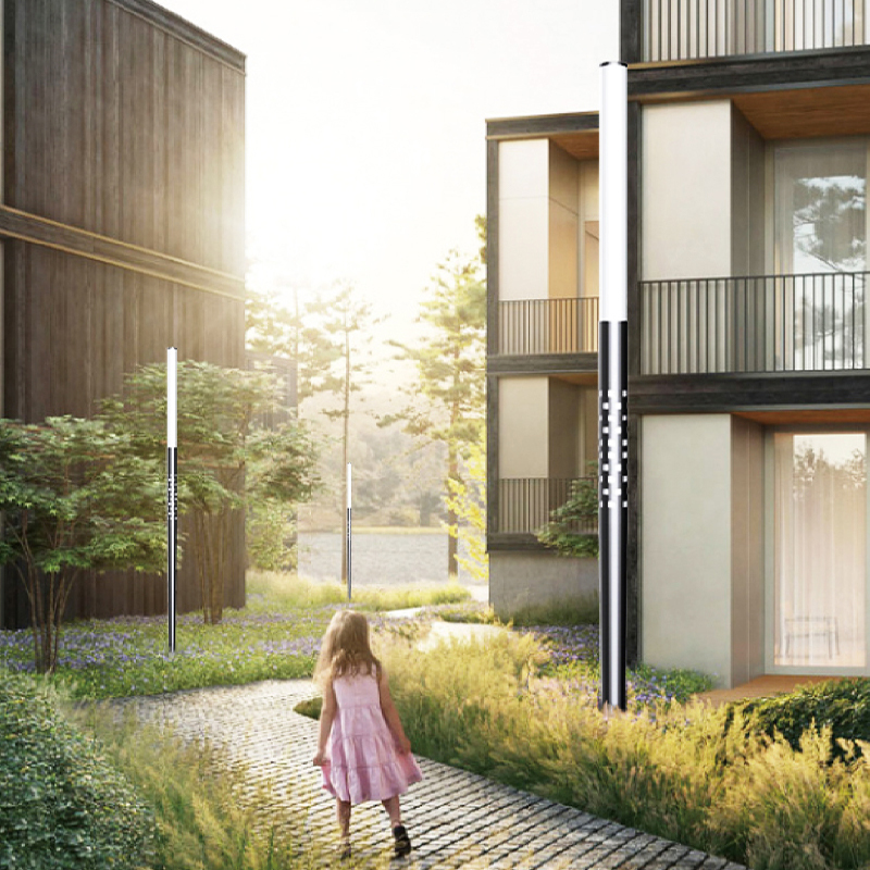 Columna de luz impermeable de aluminio ABERRANT