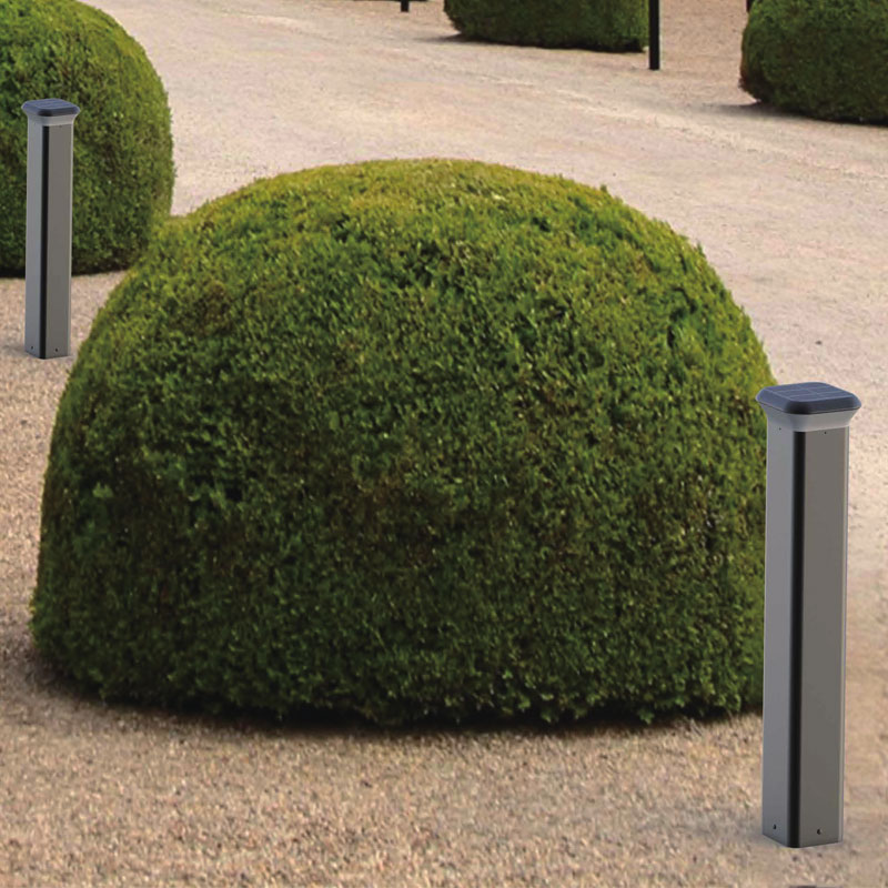 Poste de luz solar de aluminio Murten