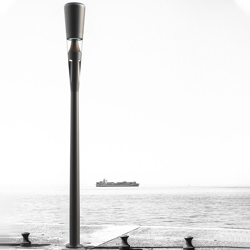 Poste de farola inteligente de aleación de aluminio