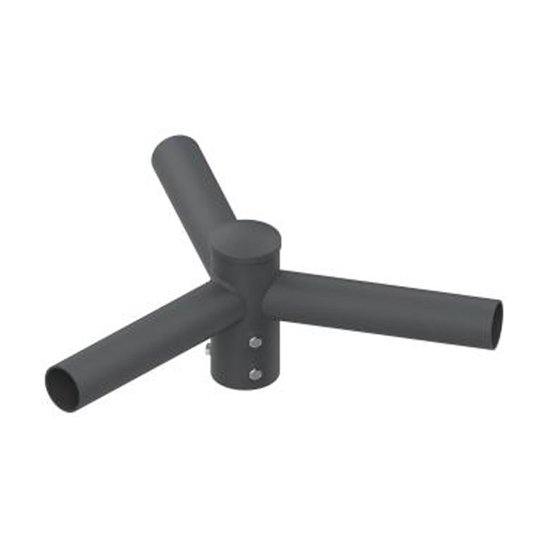 Adaptador de espiga de poste de luz externo horizontal redondo de 4