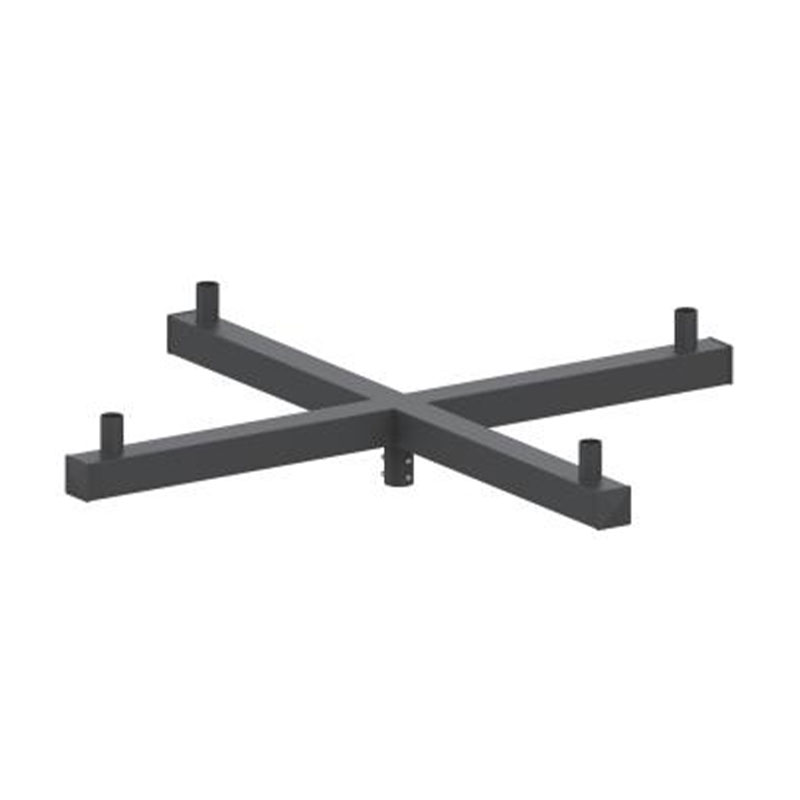 Accesorio de poste de luz de espiga vertical cuadrada de 4