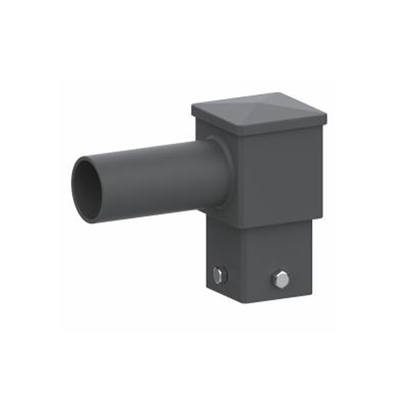 Accesorio de poste de luz de espiga horizontal cuadrada de 4