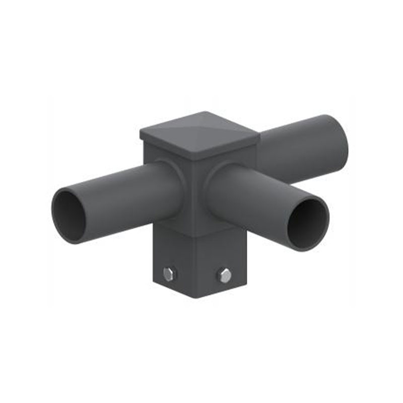 Accesorio de poste de luz de espiga horizontal cuadrada de 4