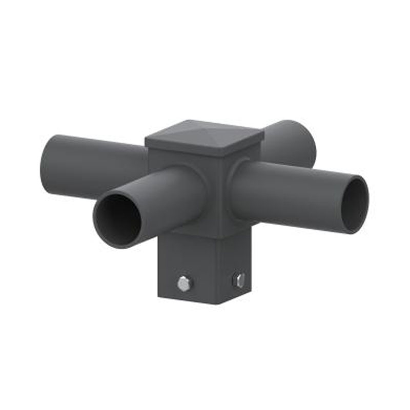 Accesorio de poste de luz de espiga horizontal cuadrada de 4