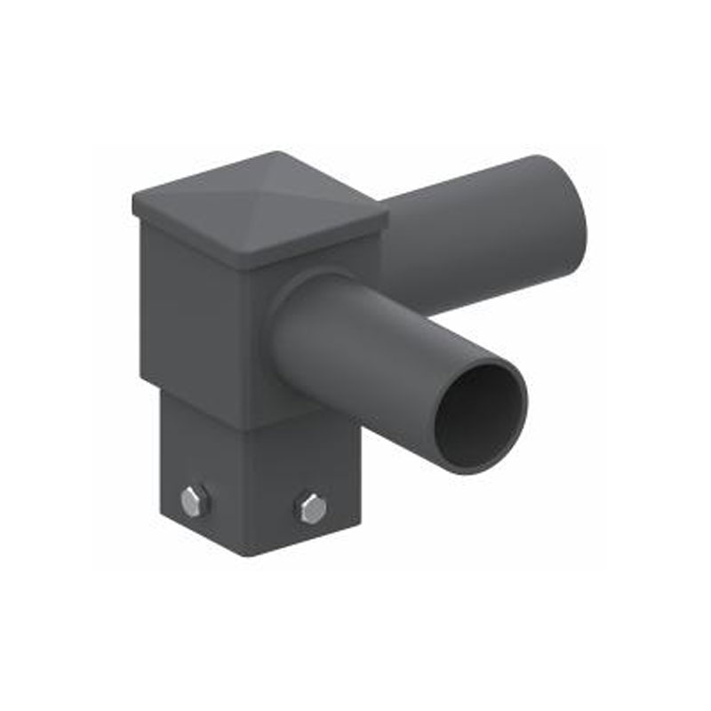 Accesorio de poste de luz de espiga horizontal cuadrada de 4