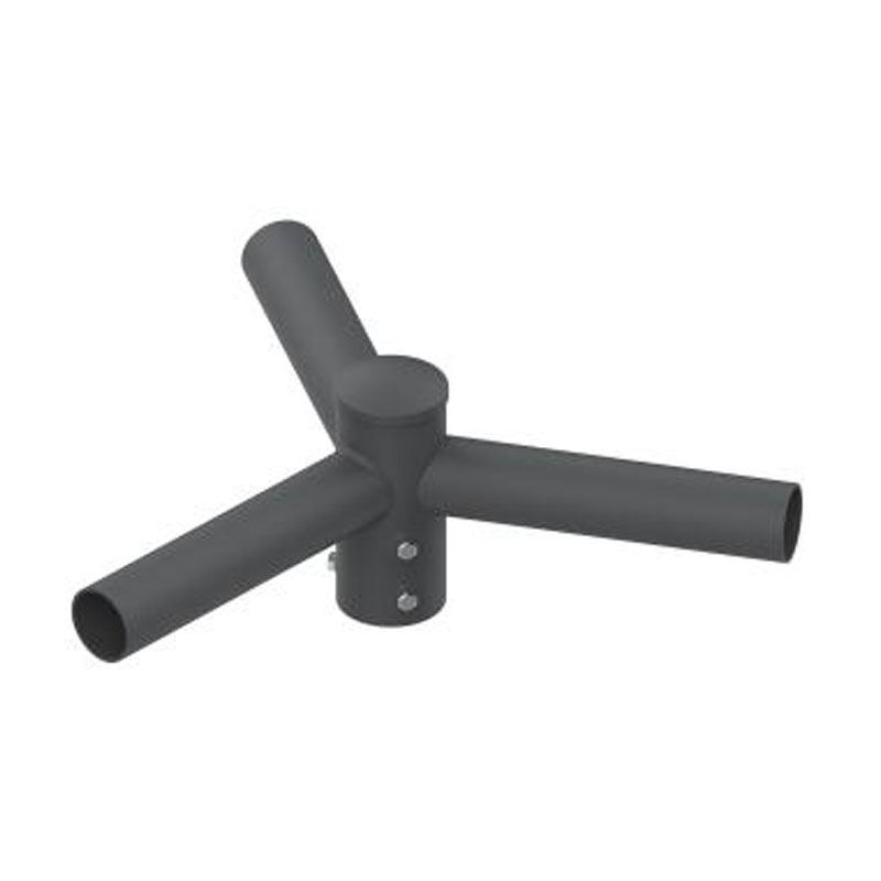 Adaptador de espiga de poste de luz externo horizontal redondo de 5