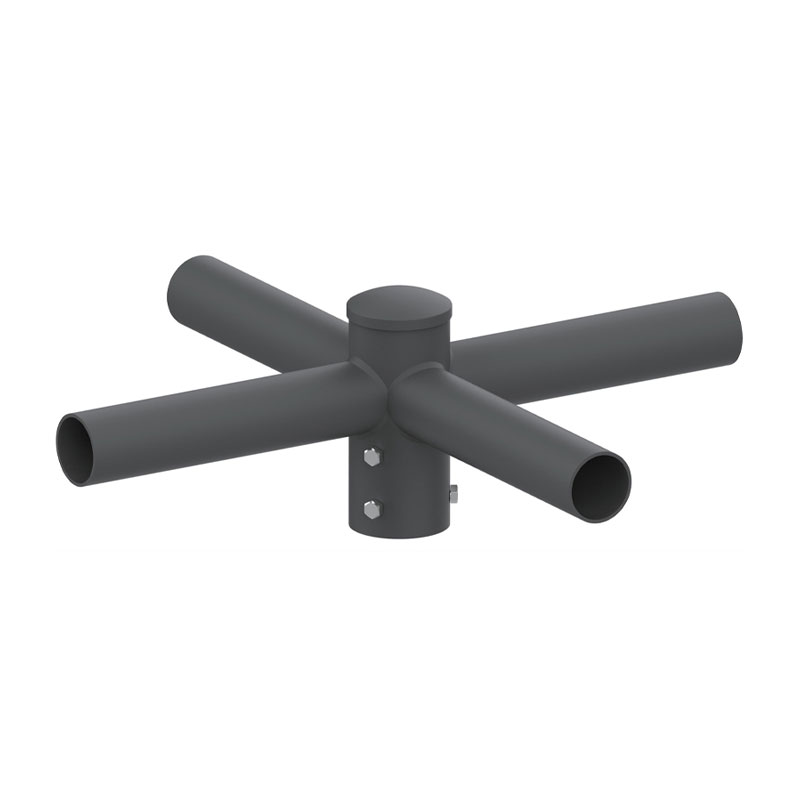 Adaptador de espiga de poste de luz externo horizontal redondo de 5