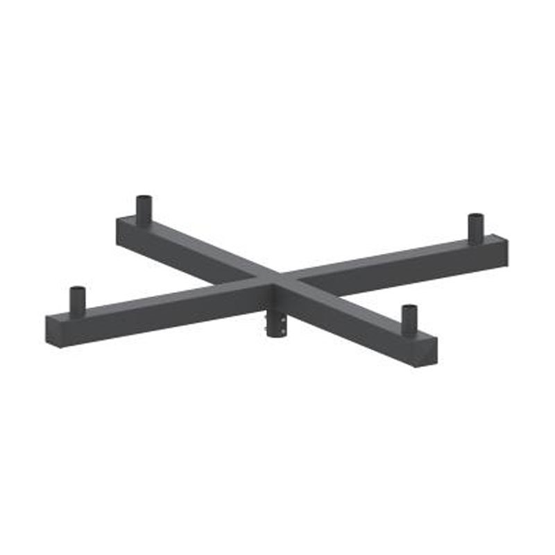 Accesorio de poste de luz de espiga vertical cuadrada de 5