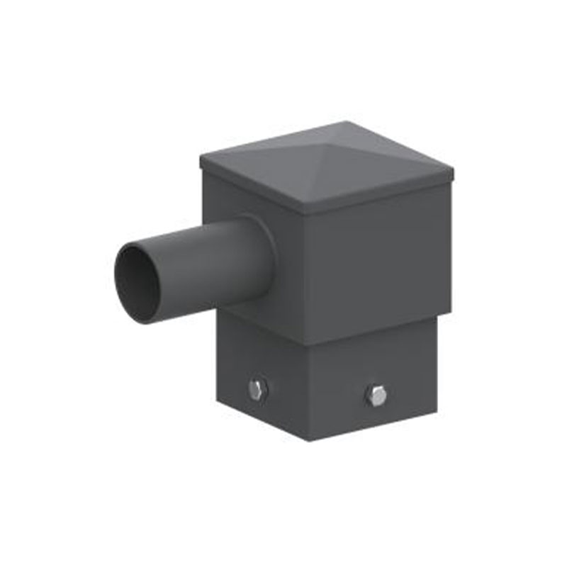 Accesorio de poste de luz de espiga horizontal cuadrada de 5