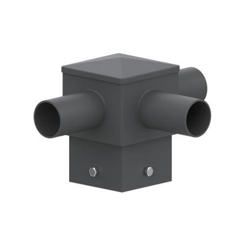 Accesorio de poste de luz de espiga horizontal cuadrada de 5