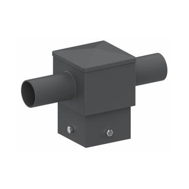 Accesorio de poste de luz de espiga horizontal cuadrada de 5