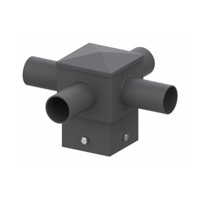 Accesorio de poste de luz de espiga horizontal cuadrada de 5