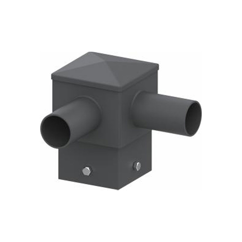 Accesorio de poste de luz de espiga horizontal cuadrada de 5