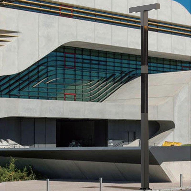 Polo de luz solar versátil de aluminio RONDA