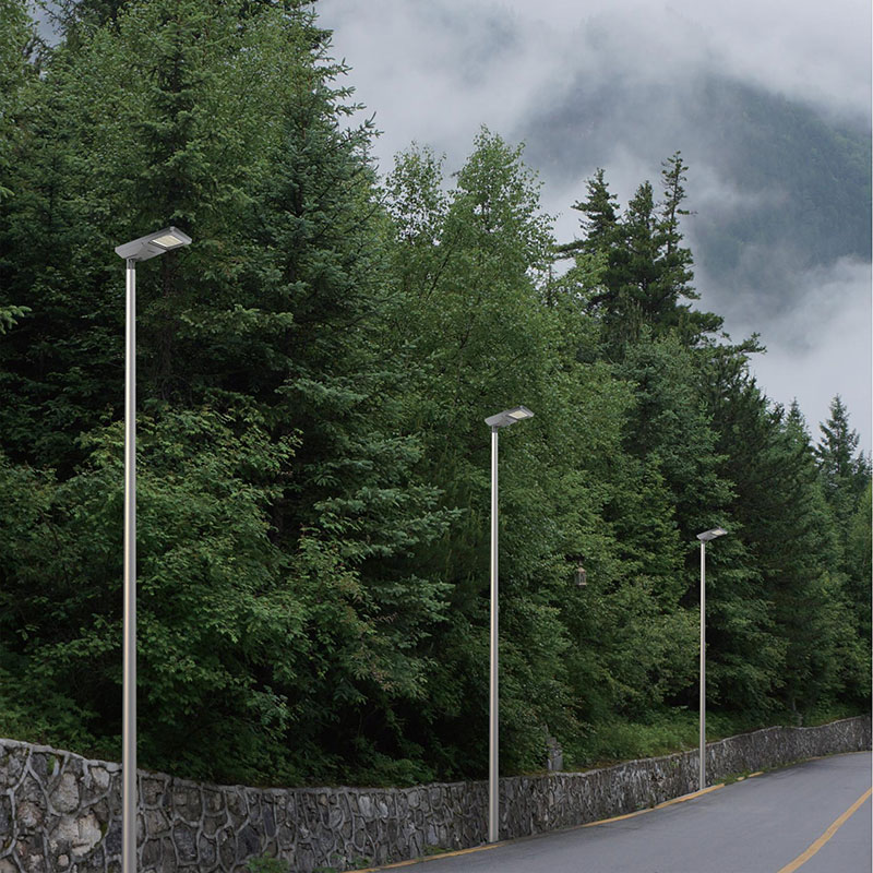 Polo de luz solar con pulverización de polvo metálico de aluminio ISNY