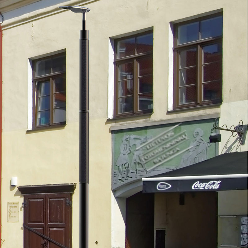 Poste de luz solar HJT flexible ecológico ASSISI