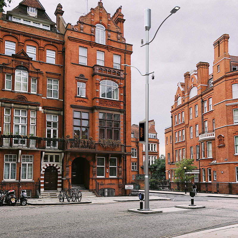 Poste de farola inteligente de aleación de aluminio